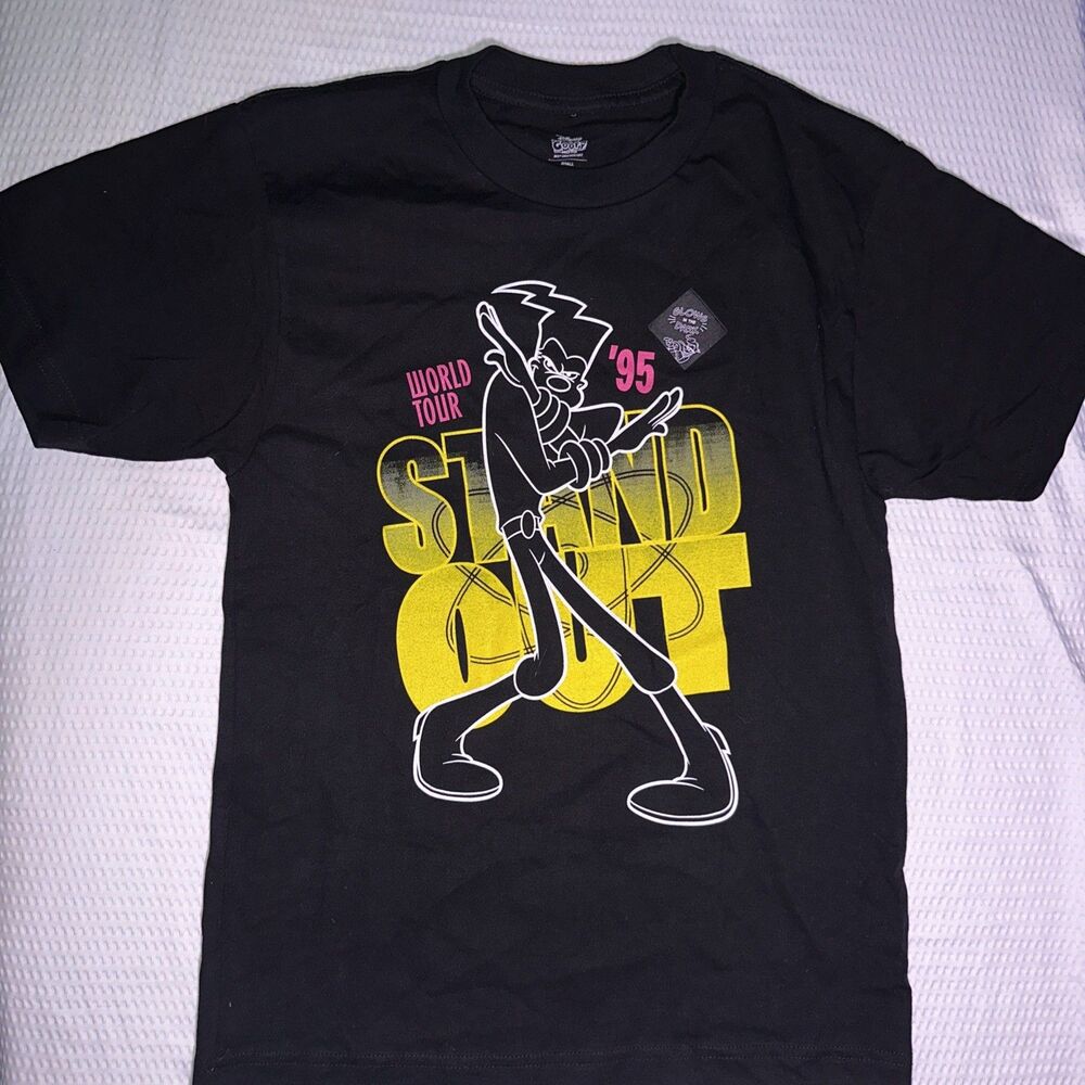 Goofy Movie Powerline Stand Out World Tour 1995 T-Shirt Small 30th anniversary
